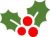 Sprig of holly clipart