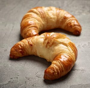 Baked croissants