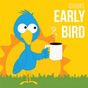 Cartoon image of 'early bird'